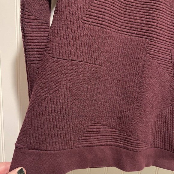 Reiss Purple Quilted Pullover Size Medium - Picture 2 of 6